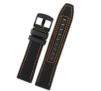 SXSWCH Correa de reloj de goma de lona de 22 mm - Correa de hombre para MIDO M038/M038431A Series Soft Watchbands, 22 mm, A, 22mm, A