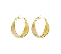 SXSWCH Elegante Hermoso círculo Irregular Pendientes de aro de Gama Alta para Mujeres Pendientes de aretes