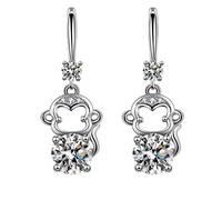SXSWCH Girlszircon Lindo Animal de Pendientes Grandes para Mujeres para Mujeres
