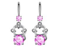 SXSWCH Girlszircon Lindo Animal de Pendientes Grandes para Mujeres para Mujeres