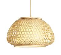 SXSWCH Lámpara Colgante de Techo de ratán Luz de Colgante Tejido a Mano Casa de Mimbre de Mimbre Ajustable iluminación Colgante Tejida Hecha a Mano para el Pasillo del sótano de la Isla de la Cocina