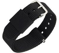 SXSWCH Mira las bandas de relojes de reemplazo de nylon de nylon para hombres y mujeres de reemplazo de reemplazo de la banda de reemplazo transpirable D-19 mm (Color: A, Tamaño: 12 mm)