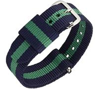 SXSWCH Mira las bandas de relojes de reemplazo de nylon premium para hombres y mujeres de reemplazo de reemplazo de malla Bandante transpirable D-19 mm (Color: H, Tamaño: 19 mm)