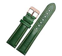 SXSWCH Para la banda de moda de la banda de tejido de tejido de uso general clásico de la marca de moda 18 mm 20 mm 21 mm 22 mm Genuine Leave Wutband (color: oro-rese, tamaño: 22 mm)