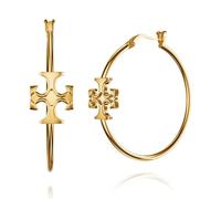 SXSWCH Pendientes de aro cruzado chapados de oro de 18k para mujeres - Pendientes de tragos hipoalergénicos | Joyería de oro única delicada para ropa diaria y regalos | Diseñador Dupe 18K Gold Hoops