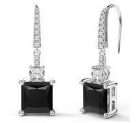 SXSWCH Pendientes hipoalergénicos de delicadeza colgante para mujeres - Piedras de princesa de plata esterlina de oro plateada de 18k Cz, joyas únicas para bodas/regalos/ropa diaria en