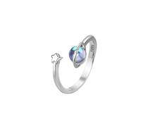 SXSWCH Productos de niñas Pareja Ring Planet Astronaut Moonstone Pareja Ring Light Personalidad de Lujo Pareja Space Planet Astronaut-N45 Regalos