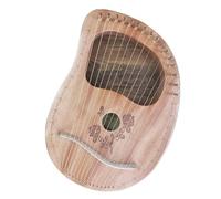 SXTYYH 10,16,19,21,24 Cuerdas Arpa De Lira, Cuerpo De Caoba Portátil Principiante Lyre Harp Con Llave De Afinación Cuerda De Repuesto Estuche De Transporte Paño De Limpieza(16-string wood color rose)