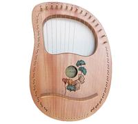SXTYYH 10,16,19,21,24 Cuerdas Arpa De Lira, Cuerpo De Caoba Portátil Principiante Lyre Harp Con Llave De Afinación Cuerda De Repuesto Estuche De Transporte Paño De Limpieza(16-string ginkgo biloba A)