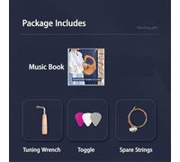 SXTYYH 16/19 Cuerdas Arpa De Lira Cuerpo De Cereza Instrumento Musical Portátil Lyre Harp for Adulto Profesional Principiante Amantes De La Música Regalo(19-note-boxed log color)