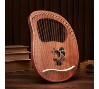 SXTYYH 19 Cuerdas Arpa De Lira Cuerpo De Caoba Principiante Lyre Harp Portátil Instrumento Musical for Amantes De La Música, Adultos, Niños Arpa Lira(19-tone apricot leaf A)