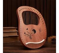 SXTYYH 19 Cuerdas Arpa De Lira Cuerpo De Caoba Principiante Lyre Harp Portátil Instrumento Musical for Amantes De La Música, Adultos, Niños Arpa Lira(19-tone leaf A)