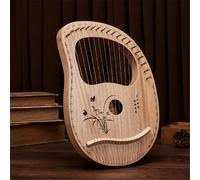 SXTYYH 19 Cuerdas Arpa De Lira Cuerpo De Caoba Principiante Lyre Harp Portátil Instrumento Musical for Amantes De La Música, Adultos, Niños Arpa Lira(19-tone leaf)
