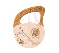 SXTYYH 21,24 Cuerdas Arpa De Lira Instrumento Musical Portátil Principiante Lyre Harp Con Púas, Llave De Afinación, Cuerda De Repuesto, Bolsa De Transporte Y Paño De Limpieza(24-string A)