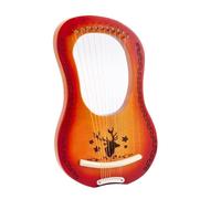 SXTYYH 7,10 Cuerdas De Metal Arpa De Lira Caoba Lyre Harp Con Púas, Llave De Afinar, Paño De Limpieza for Principiante Adulto Niños(10 noter B)