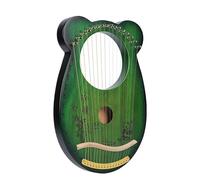 SXTYYH Arpa De Lira 10,15,19 Cuerdas Caoba Lyre Harp Fácil De Aprender Portátil Cuerpo De Caoba Instrumento Musical for Principiantes, Niños Y Adultos(16-tone box-panda)