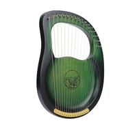 SXTYYH Arpa De Lira 10,15,19 Cuerdas Caoba Lyre Harp Fácil De Aprender Portátil Cuerpo De Caoba Instrumento Musical for Principiantes, Niños Y Adultos(16-tone board-green)