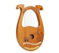 SXTYYH Arpa De Lira 10,15,19 Cuerdas Caoba Lyre Harp Fácil De Aprender Portátil Cuerpo De Caoba Instrumento Musical for Principiantes, Niños Y Adultos(16-tone box-landscape)