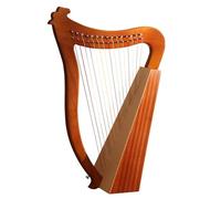SXTYYH Arpa De Lira, 15,19,23 Cuerdas Lyre Harp Cuerpo De Caoba Instrumento Musical for Adultos Niños Principiante Con Llave De Afinar Bolsa Gig Negra(15-note - log color)