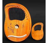 SXTYYH Arpa De Lira 16, 19 Cuerdas Principiante Portátil Lyre Harp for Adultos Niños Principiante Instrumento Musical Con Llave Inglesa(19 Speaker Piano Grass)