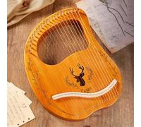 SXTYYH Arpa De Lira 16/21/24 Cuerdas Lira De Cuerdas Metálicas, Profesional Lyre Harp Instrumento Musical for Adulto Principiante Música Aficionados(21-string-boxed-original)