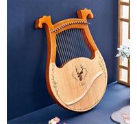 SXTYYH Arpa De Lira 16/21/24 Cuerdas Lira De Cuerdas Metálicas, Profesional Lyre Harp Instrumento Musical for Adulto Principiante Música Aficionados(19-string-boxed-spruce)
