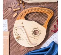 SXTYYH Arpa De Lira 16,21,24 Cuerdas Portátil Lyre Harp Instrumento Musical Cuerpo De Caoba Cuerda De Metal for Adulto Niños Principiante Arpa Lira Estilo Clásico(24-string Goddess)