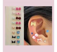 SXTYYH Coloridas En Forma De Flor Acupuncture Semillas De Oreja for La Pérdida De Peso Y La Relajación Semillas Prensa Orejas Masaje De Oídos for La Desintoxicación Y La Relajación(D)