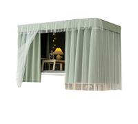 SXTYYH Cortina De Cama Litera, for Mayor Privacidad, Cortinas Opacas for La Parte Superior E Inferior Cortina Opaca for Cama for Dormitorio for Dormitorio En Casa(Curtain*2+Shelf,1.2M_C+Yarn)