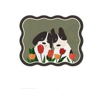 SXTYYH Cuadro for Tapar Cuadro Electrico Magnético Adhesivo Impermeable Tapa Contador Luz Decorativa, for La Cubierta del Panel Eléctrico Decorativo(50 * 40cm,Dogs)