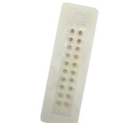 SXTYYH Forma De Flor De Ciruelo Acupuncture Semillas De Oreja Con Semillas De Acero Inoxidable Semillas Prensa Orejas for Aliviar El Estrés Y Desintoxicar Masaje De Oídos(20PCS)