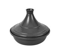 SXTYYH Hierro Fundido Olla Esmaltada Marruecos Tajine Marroqui for Cocinar Tajín Marroquí for Uso En Fogones Y Horno, Mejora El Sabor for Una Calidad De Restaurante(Negro,28cm)