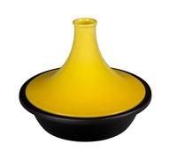 SXTYYH Hierro Fundido Tajine Marroqui Tradicional Tajín Marroquí for Cocinar Uso En Fogones Y Horno, Con Tapa Cónica De Cerámica for Platos Aromáticos(Amarillo)