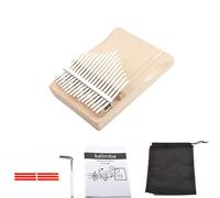 SXTYYH Kalimba Piano De Pulgar 17 Teclas, Portátil De Madera Kit De Piano De Dedos Con Martillo Afinador, Regalo De Vacaciones for Niños Adultos Principiantes Profesional(Wood color set)