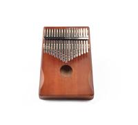 SXTYYH Kalimba Piano De Pulgar, Portátil 17 Teclas Principiantes Piano De Dedos Instrumentos Musicales con Martillo Afinador E Instrucción De Estudio, for Regalos De Fiestas(Brown)