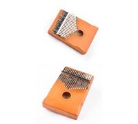 SXTYYH Kalimba Piano De Pulgar, Portátil 17 Teclas Principiantes Piano De Dedos Instrumentos Musicales con Martillo Afinador E Instrucción De Estudio, for Regalos De Fiestas(Yellow Kit)