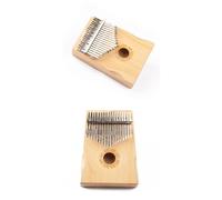 SXTYYH Kalimba Piano De Pulgar, Portátil 17 Teclas Principiantes Piano De Dedos Instrumentos Musicales Con Martillo Afinador E Instrucción De Estudio, for Regalos De Fiestas(Wood color kit)