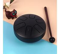 SXTYYH Mini Tambor De Lengua De Acero 3.8 Pulgadas 6 Notas Handpan Con Bolsa Mazas Libro De Música Instrumento De Percusión for Niño Aldult Principiante(I)