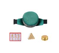 SXTYYH Portátil Moxa Box Con Recipiente De Cobre Sin Humo Y Funda Lavable Caja De Moxibustión for Aliviar El Estrés Y Mejorar La Circulación Caja De Moxa Ai Jiu 艾草 艾灸盒(Single copper box)