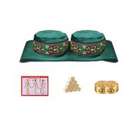 SXTYYH Portátil Moxa Box Con Recipiente De Cobre Sin Humo Y Funda Lavable Caja De Moxibustión for Aliviar El Estrés Y Mejorar La Circulación Caja De Moxa Ai Jiu 艾草 艾灸盒(Double copper box)