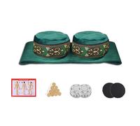 SXTYYH Portátil Moxa Box Con Recipiente De Cobre Sin Humo Y Funda Lavable Caja De Moxibustión for Aliviar El Estrés Y Mejorar La Circulación Caja De Moxa Ai Jiu 艾草 艾灸盒(Double steel box)