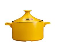 SXTYYH Tajine Marroqui for Cocinar Arcilla Esmaltada Hecha A Mano Tajín Marroquí for Sabrosos Platos, Cuscús, Tajines Y Comidas Saludables, Cazuela(Amarillo)