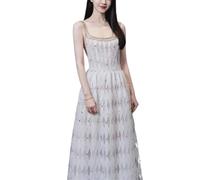 SXTYYH Tradicional Vestido Vietnamita Ao Dai for Mujer Elegante Qipao Vestido Chino Moda Verano Mejorado Vestido Cheongsam for Uso Diario(L)