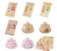 Sxutop 12 Piezas Marcapáginas Capibara para Niños 8 Marcadores de Libros Magnéticos y 4 Marca Páginas de Metal Lindo Marcadores de Páginas Iman para Regalo Niños,Estudiantes,Adultos Amigos