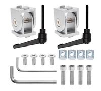 Sxutop 2 Pieza Conector de articulación de aleación Zinc 2020 Ranura 6 Conector de Articulación con Palanca de Sujeción Conectors de Ángulo Articulado Bisagra Flexible de 180 ° para Impresora 3D