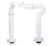 Sxutop 2 Piezas Sifón Lavabo Flexible 1 1/4" Tubo Desague Lavabo Extensible Manguera de Drenaje Flexible Sifón Fregadero Desagüe Antiolores Sifon Lavabo Extensible 380-930 mm para Baño y Cocina