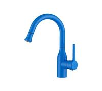 SXWYLZ Grifo de Baño con Ducha Extraible 2 Modos Grifo Fregadero Extensible Giratorio 360° Monomando Grifos de Agua Caliente y Fría,Azul