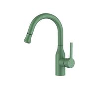 SXWYLZ Grifo de Baño con Ducha Extraible 2 Modos Grifo Fregadero Extensible Giratorio 360° Monomando Grifos de Agua Caliente y Fría,Verde
