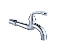 SXWYLZ Grifo Fregadero para Fregona Pared Cromo | Grifo Latón de Agua Fría 16,5 CM Grifos de Baño Monomando para Balcón y Fregadero de Lavandería