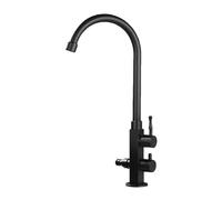 SXWYLZ Grifo Jardin Doble Salida Grifo Exterior Antihielo con Bifurcador de 1/2 Grifos de Agua Fría Giratorio de 360° Manija Doble,Negro